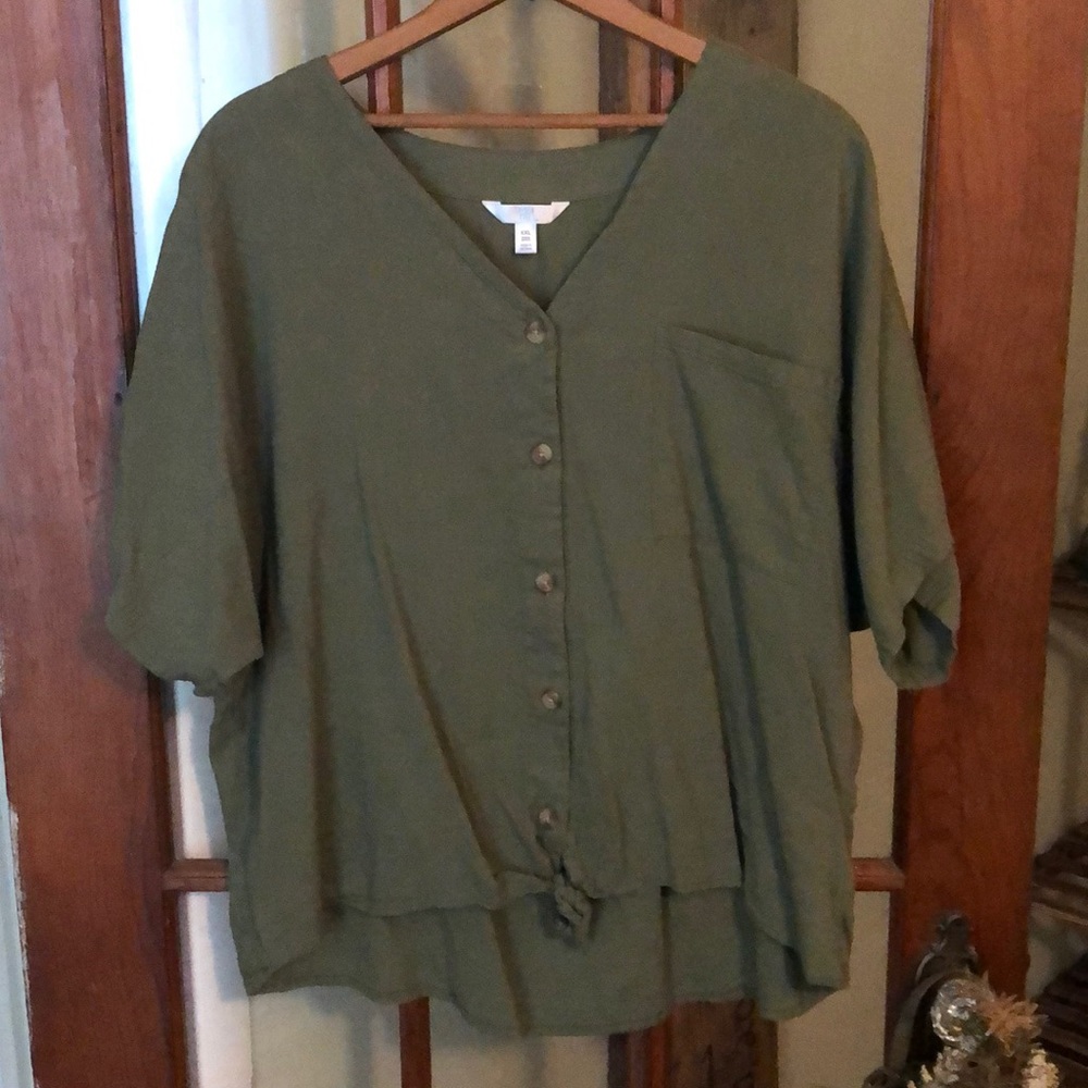 Hunter Green  Crop Top